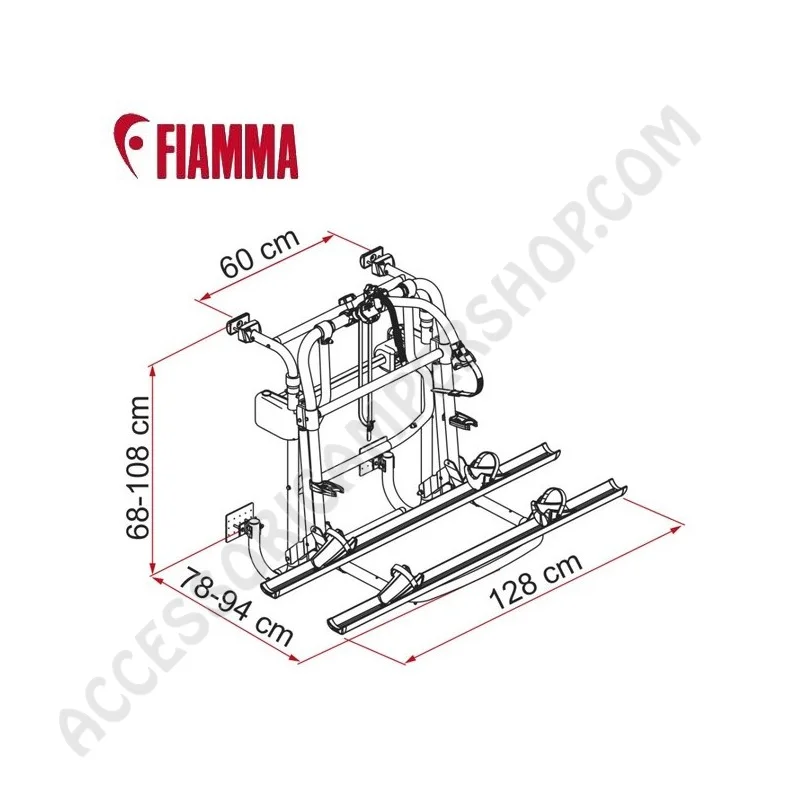Porta-bici Fiamma Carry-Bike Lift 77 - Novità 2024 | Accessoricampershop.com