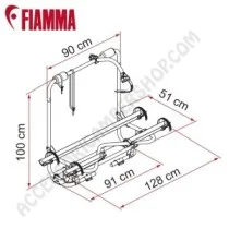 Porta-bici Fiamma Carry-Bike Caravan XL A Pro 300 | Accessoricampershop.com