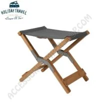 Sgabello Poggiapiedi in Bambù Elegante per Campeggio | Accessoricampershop.com