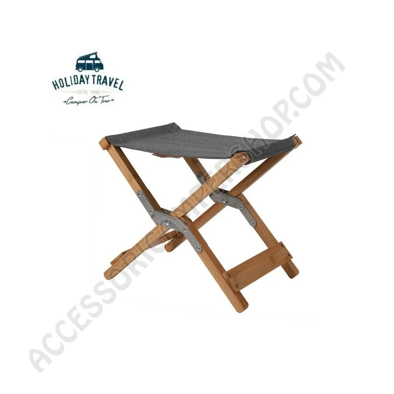 Sgabello Poggiapiedi in Bambù Elegante per Campeggio | Accessoricampershop.com