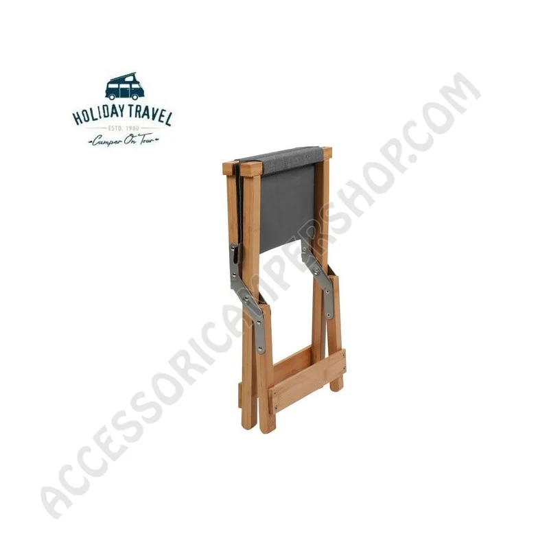 Sgabello Poggiapiedi in Bambù Elegante per Campeggio | Accessoricampershop.com