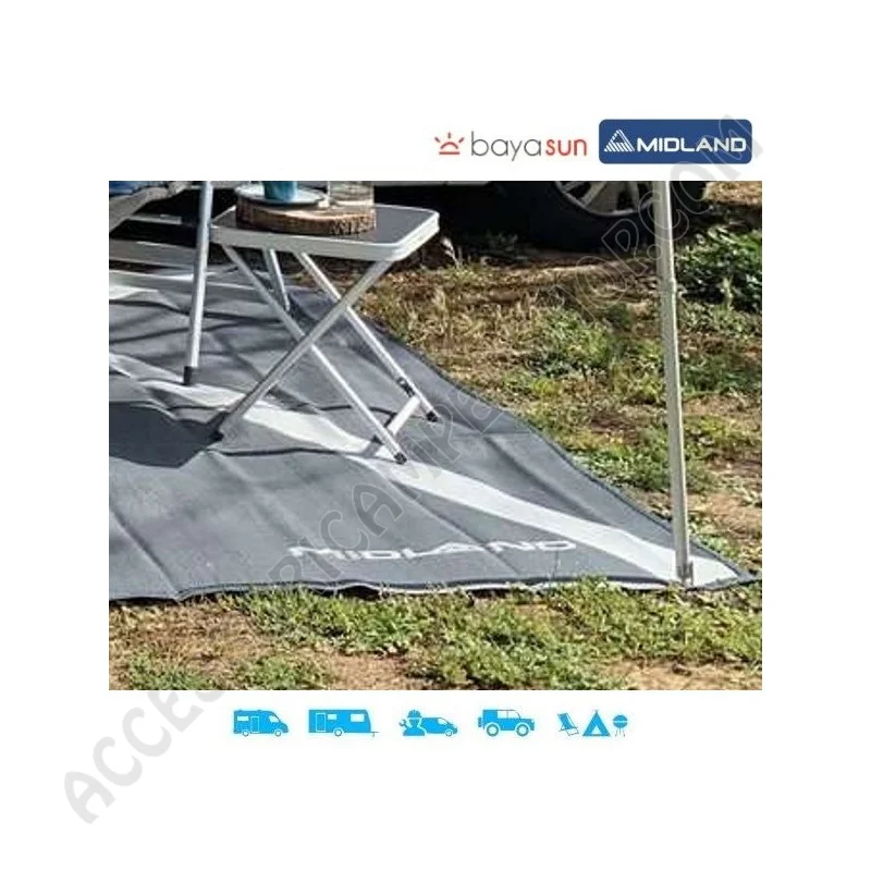 STUOIA FLOOR MAT MIDLAND BAYASUN PER TENDALINI E VERANDE DI VAN CAMPER CARAVAN E MOTORHOME