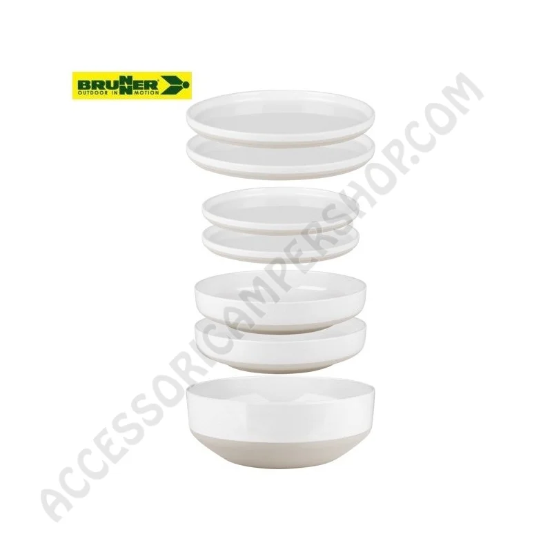 Set Stoviglie 6 in 1 Odette Brunner per Camper | Accessoricampershop.com