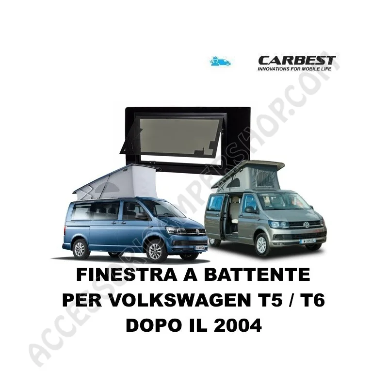 Finestra A Battente Carbest per Volkswagen T5/T6 | Accessoricampershop.com