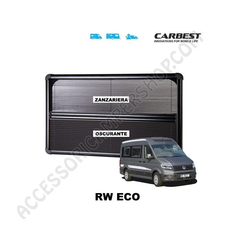 Oscurante Zanzariera per Finestra RW ECO Carbest | Accessoricampershop.com