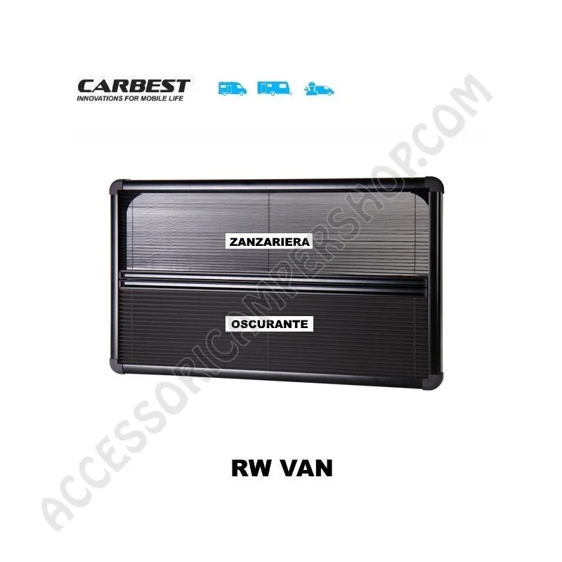 Oscurante Zanzariera per Finestra RW VAN Carbest | Accessoricampershop.com