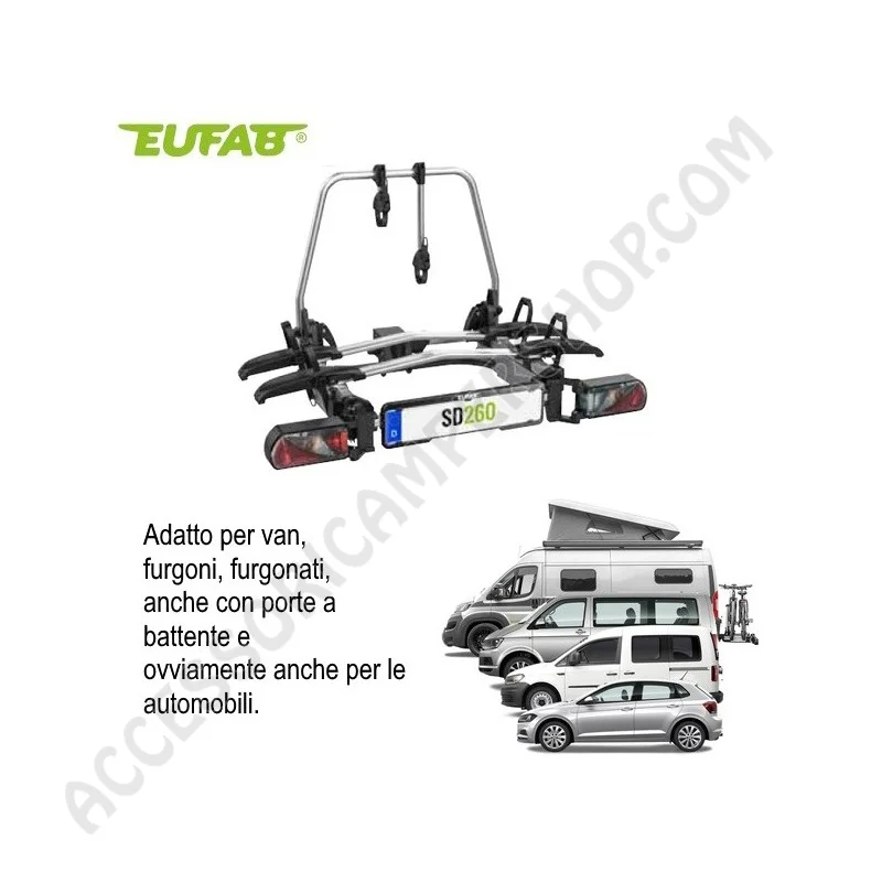 Porta-bici SD 260 EUFAB CARRY-BIKE per camper | Accessoricampershop.com