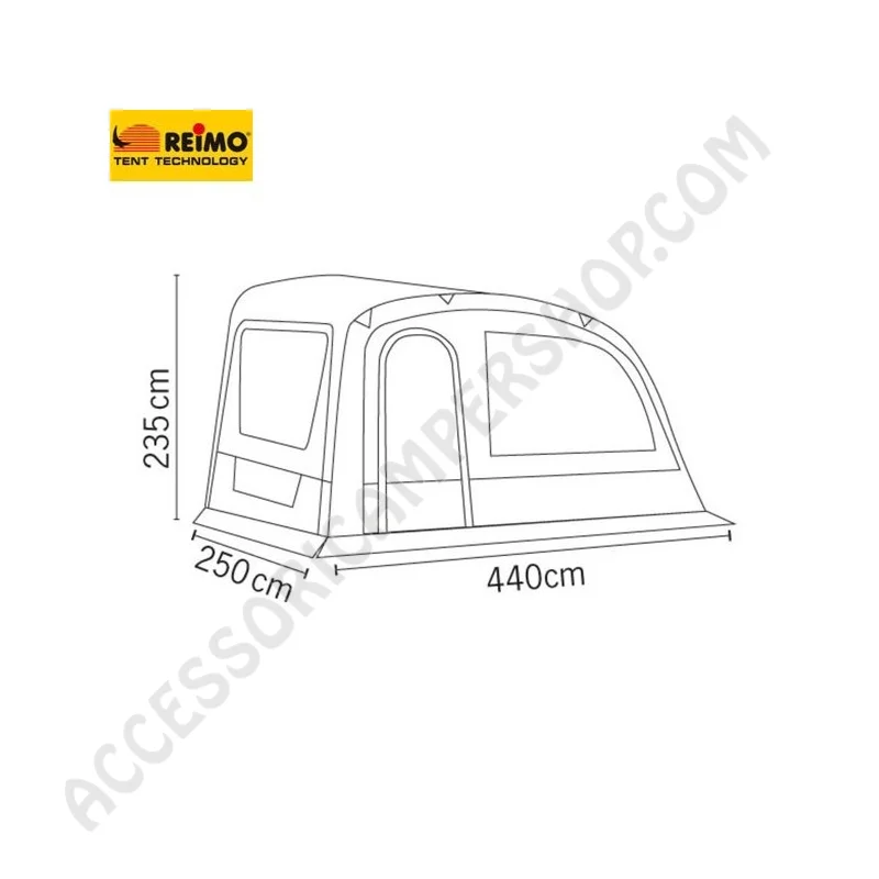 Veranda Pneumatica Adria Action Air 391 Reimo | Accessoricampershop.com