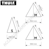 Pannelli Parasole Thule 2024 per Tendalini 2,60m | Accessoricampershop.com