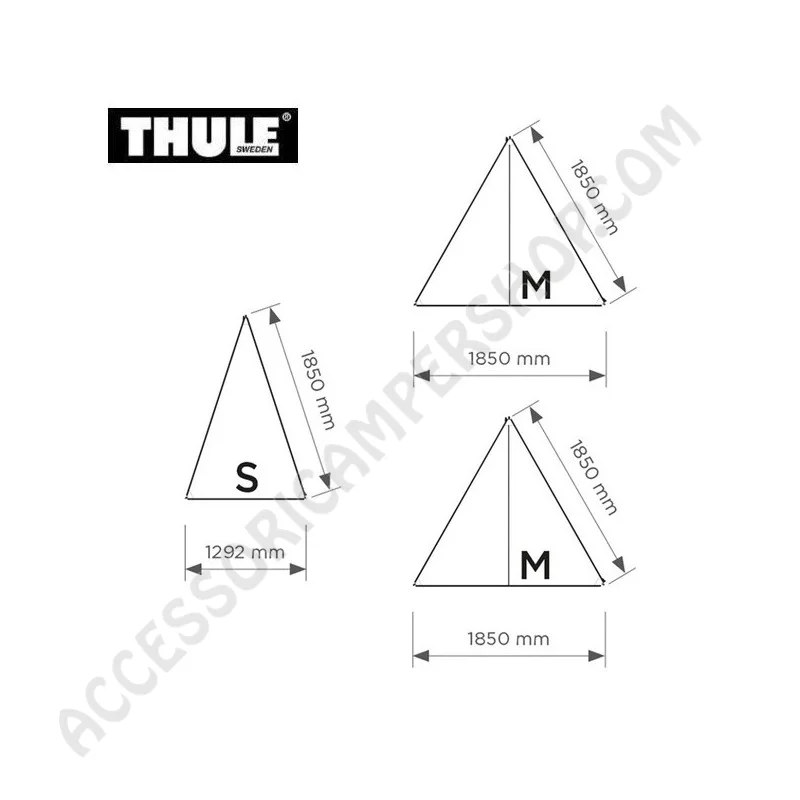 Pannelli Parasole Thule 2024 per Tendalini 2,60m | Accessoricampershop.com