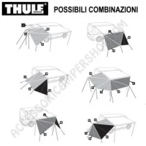 Pannelli Parasole Thule 2024 per Tendalini 2,60m | Accessoricampershop.com