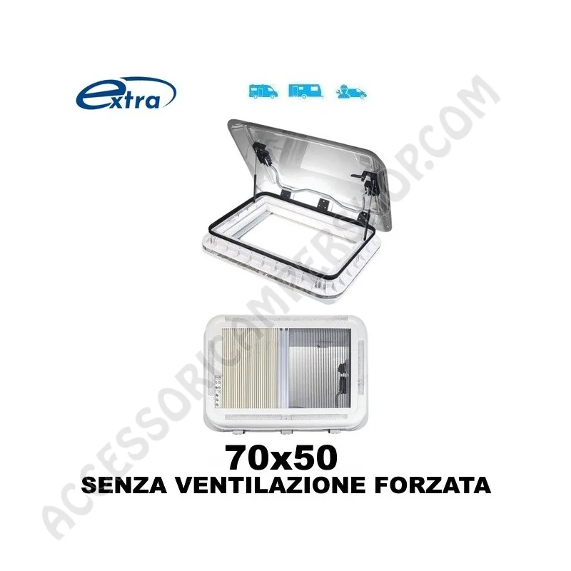 Oblò EXTRAVENT 700x500 con Illuminazione LED | Accessoricampershop.com