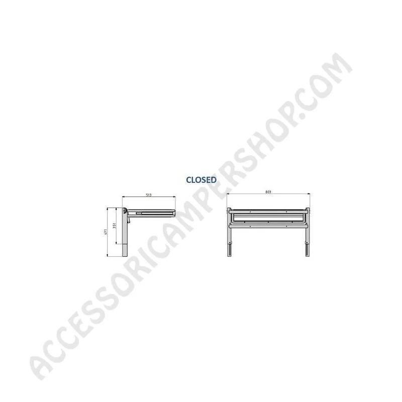 Letto Aggiuntivo Pieghevole Singolo Easy Bed | Accessoricampershop.com