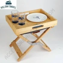 Vassoio in bambu per sgabello Lounge Holiday | Accessoricampershop.com