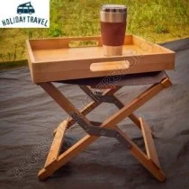 Vassoio in bambu per sgabello Lounge Holiday | Accessoricampershop.com
