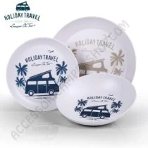 Set Stoviglie Melamina 6 Pezzi per Campeggio | Accessoricampershop.com
