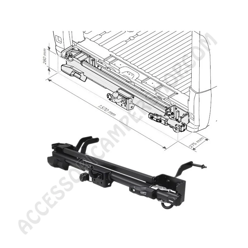 Gancio Traino Thule Veloswing per Fiat Ducato | Accessoricampershop.com