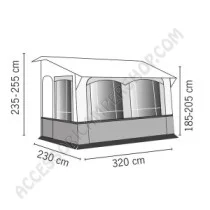 Veranda Universale All Seasons CASA ROYAL 2 | Accessoricampershop.com