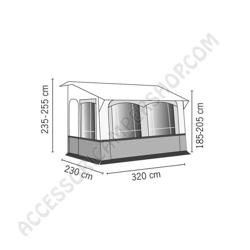 Veranda Universale All Seasons CASA ROYAL 2 | Accessoricampershop.com