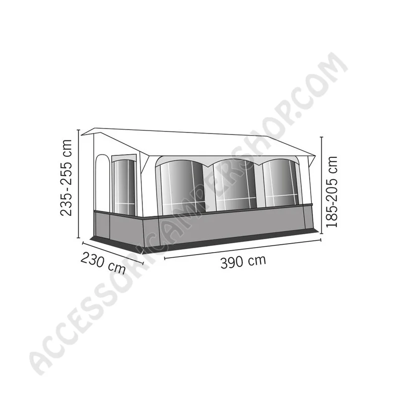 Veranda Universale All Seasons CASA ROYAL 2 L390 | Accessoricampershop.com