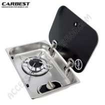 Piano Cottura Gas Compatto 1 Fuoco con Coperchio | Accessoricampershop.com