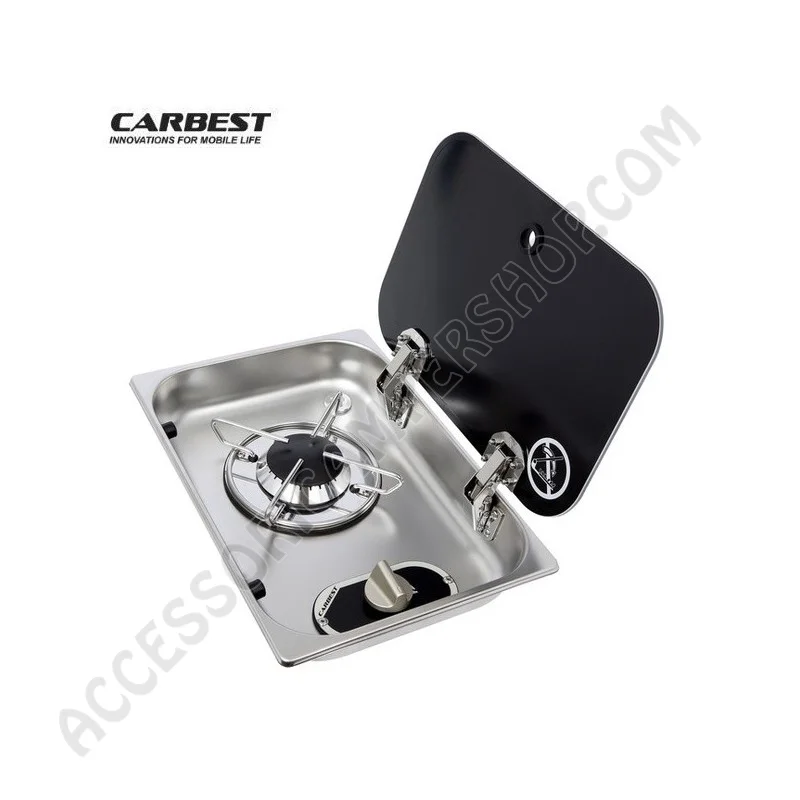 Piano Cottura Gas Compatto 1 Fuoco con Coperchio | Accessoricampershop.com