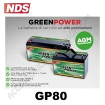Batteria di Servizio NDS GP80 Green Power 12V 80AH | Accessoricampershop.com
