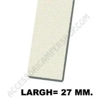 Reggetta in gomma 27 mm per telaio - 5 mt | Accessoricampershop.com