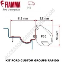 Kit Ford Custom Adattatore Tendalini Fiamma F35 Pro | Accessoricampershop.com