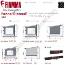 Parete Laterale Tendalini Side Block Fiamma 2024 | Accessoricampershop.com