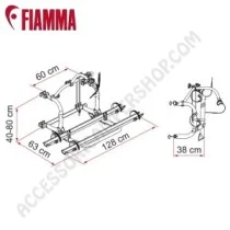 Portabici Fiamma Carry-Bike Pro C Deep Black | Accessoricampershop.com