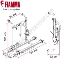 Porta-bici posteriore Fiamma Carry-Bike Hobby | Accessoricampershop.com