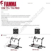 Porta-bici Fiamma Carry-Bike VW T6 Pro Deep Black | Accessoricampershop.com