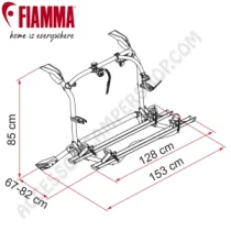 Porta-bici Fiamma Carry-Bike VW T6 Pro Deep Black | Accessoricampershop.com