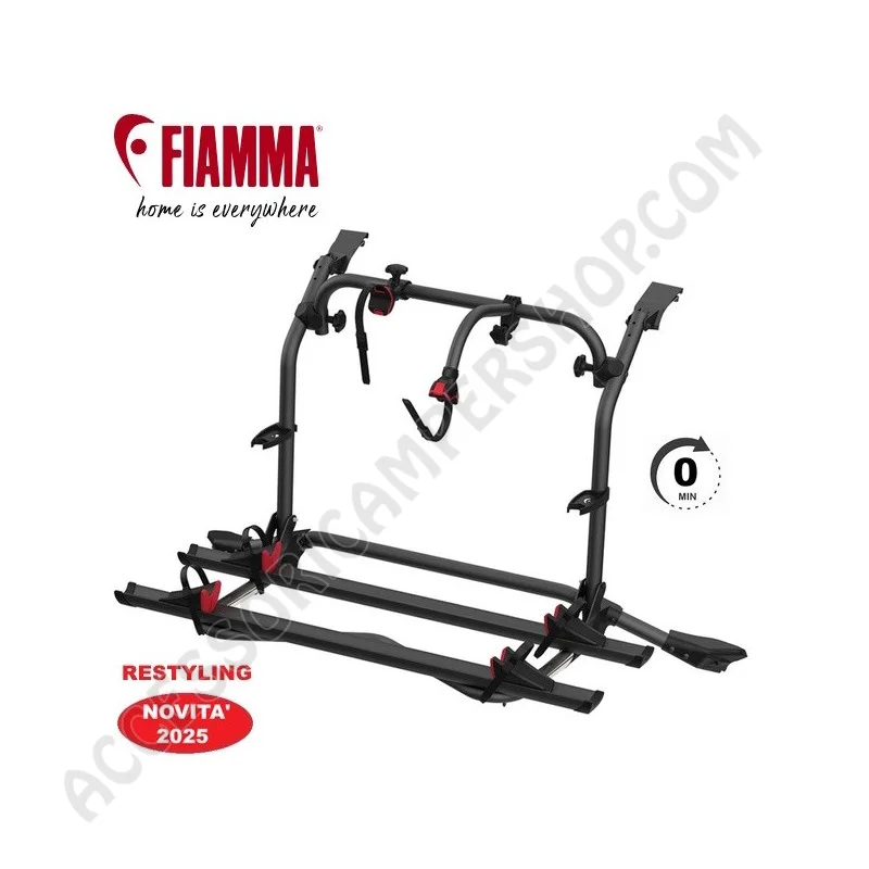 Porta-bici Fiamma Carry-Bike VW T5 Pro Deep Black | Accessoricampershop.com