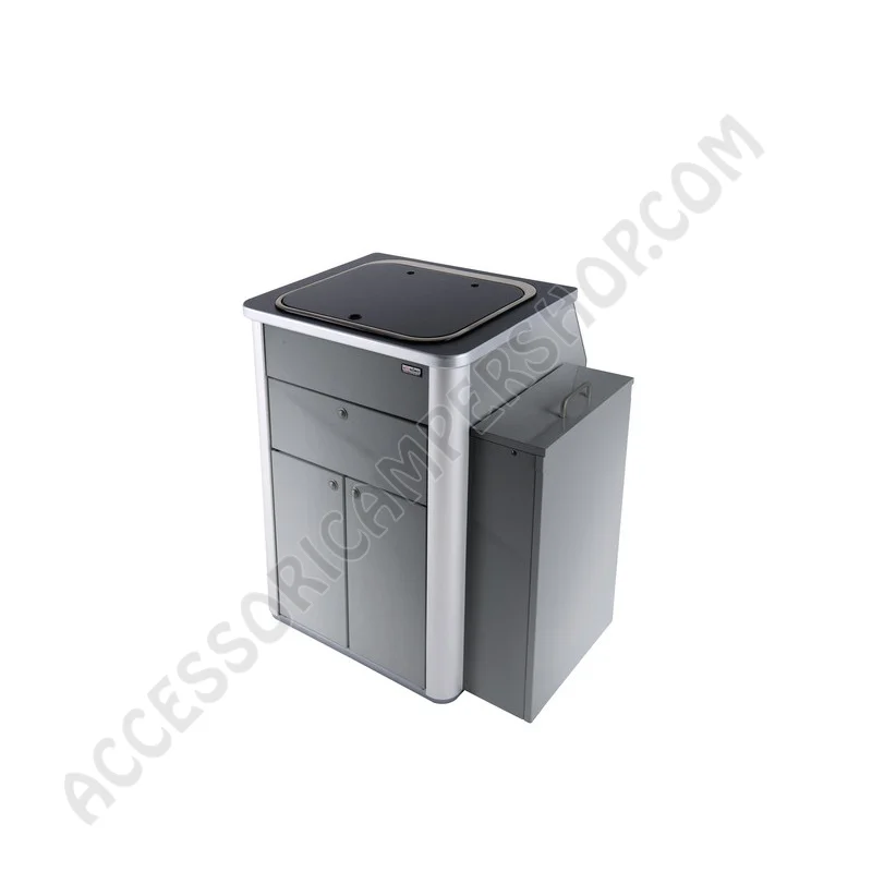 Cucina Hochglanz Argento per Van VW T5/T6 | Accessoricampershop.com