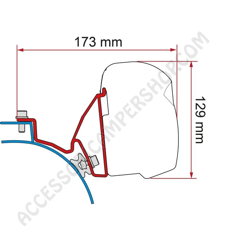 Adattatore Fiamma F43 per VW T5/T6 | Accessoricampershop.com