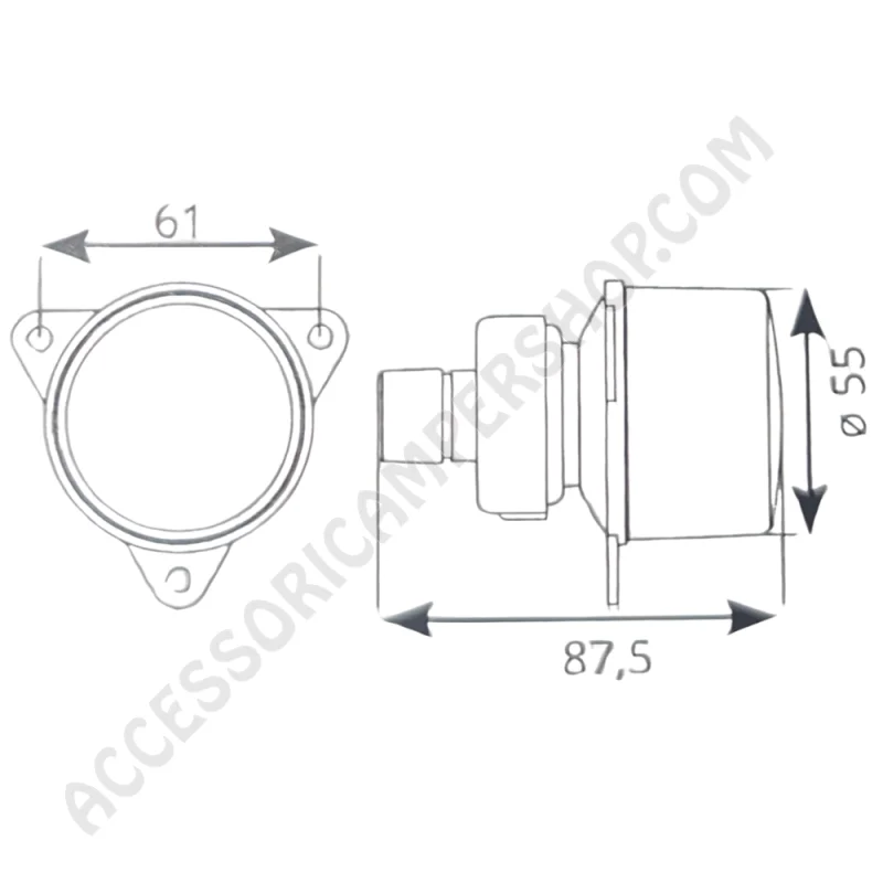 Freccia Anteriore SXDX 12V/21W | Accessoricampershop.com