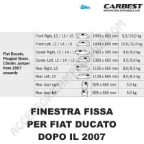 Finestra Fissa Vetro Carbest Fiat Ducato 2007 | Accessoricampershop.com