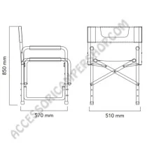 Kit tavolo alluminio 4pax +4 sedie | Accessoricampershop.com