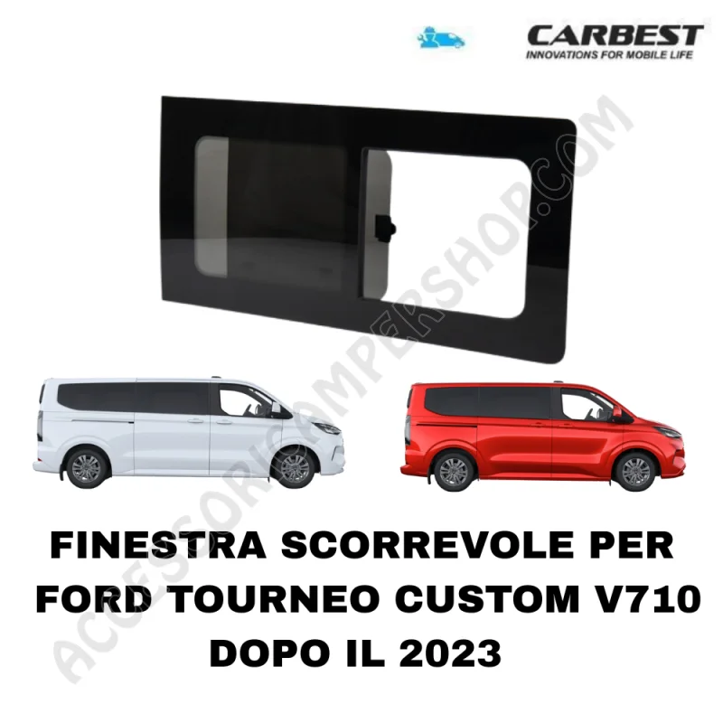 Carbest Vetro Scorrevole Ford V710 | Accessoricampershop.com