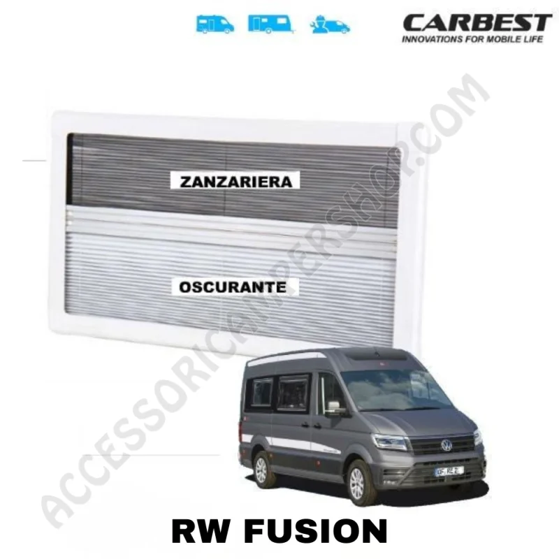 Oscurante Zanzariera Fusion Camper | Accessoricampershop.com