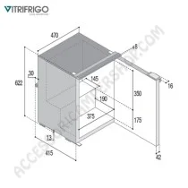 Frigorifero Vitrifrigo C60i CHR | Accessoricampershop.com