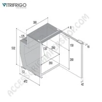 Vitrifrigo C51i CHR 51L Camper | Accessoricampershop.com