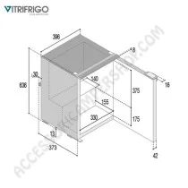 Frigorifero 50L Vitrifrigo C50i | Accessoricampershop.com