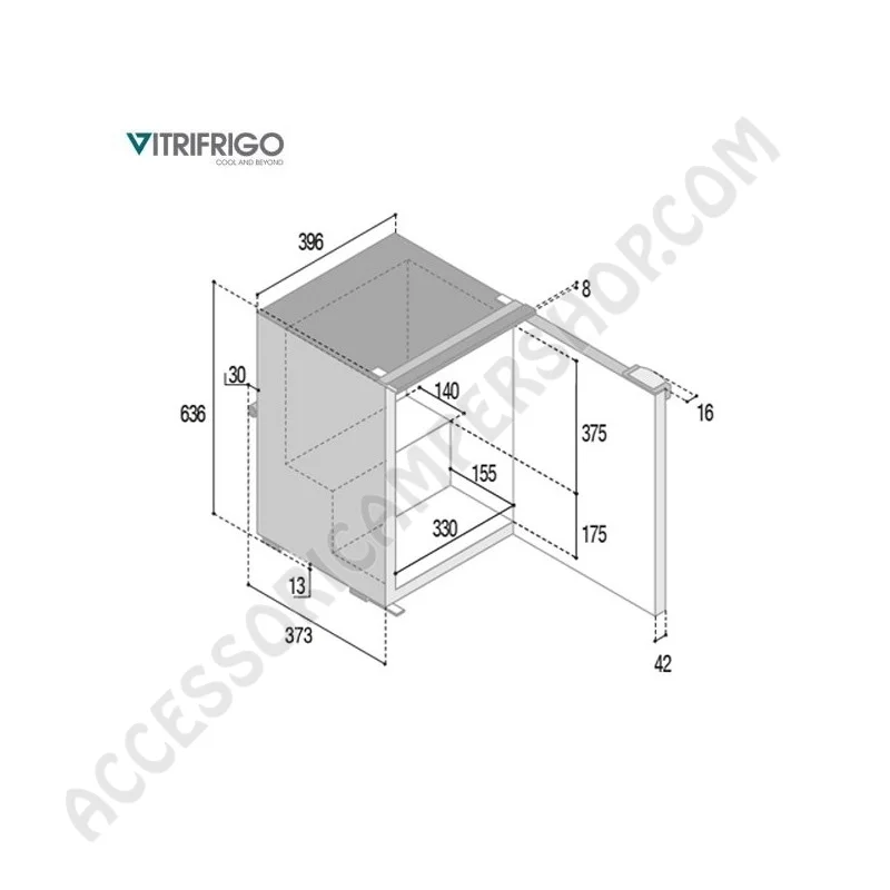 Frigo compressione Vitrifrigo 50L | Accessoricampershop.com