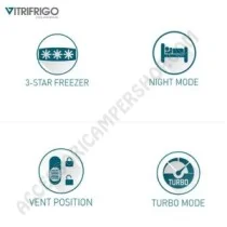 Frigorifero a Compressione Vitrifrigo Slim 90 CHR | Accessoricampershop.com