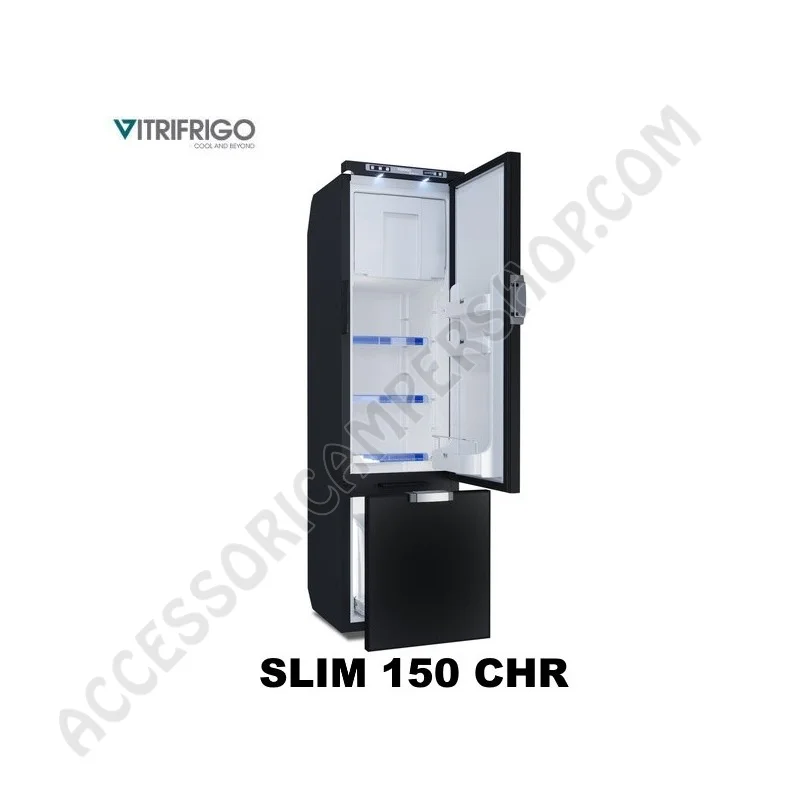 Frigo Vitrifrigo Slim150 140L Nero | Accessoricampershop.com