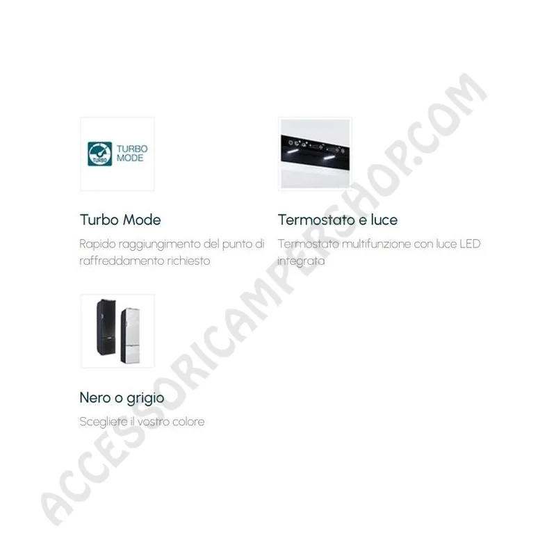 Frigo Vitrifrigo Slim150 140L Nero | Accessoricampershop.com