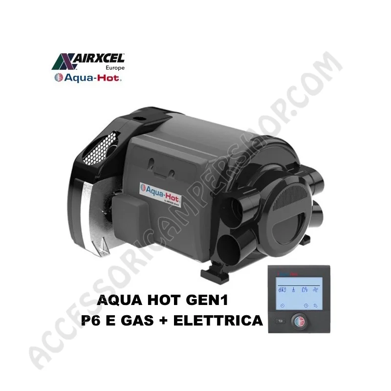 Boiler/Stufa Aqua-Hot P6E Gas+El. | Accessoricampershop.com